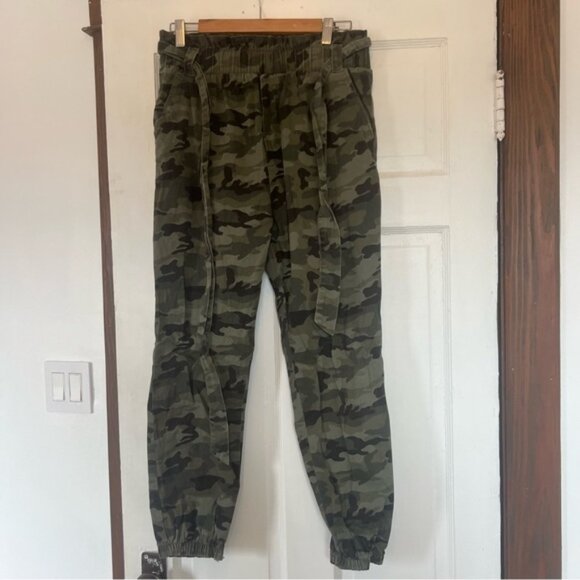 High rise Army Pants with Tie Waist - Picture 1 of 2